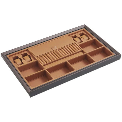 Wardrobe jewelry leather storage box grid cloakroom pull-out type built-in multi-functional telescopic pants rack pull basket ac