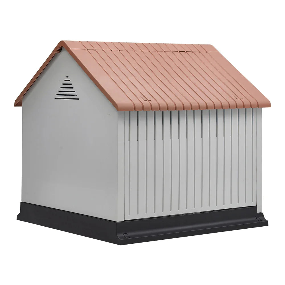 Orange Small Waterproof Plastic Dog House Pet Kennel