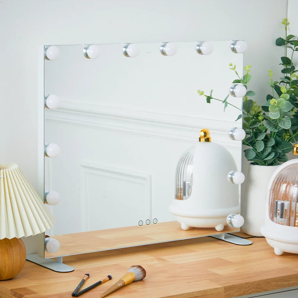 LED Dimmable Bulbs Vanity Mirror for Bedroom
