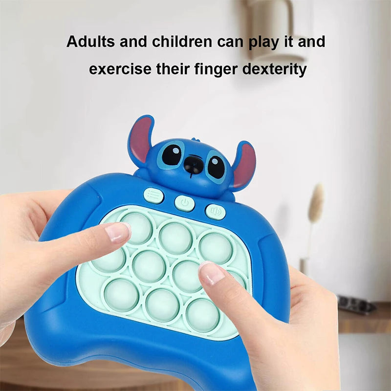 Pop It Push Game Lilo& Controller Bubble Whack Mole Sensory Toy Kids Gift