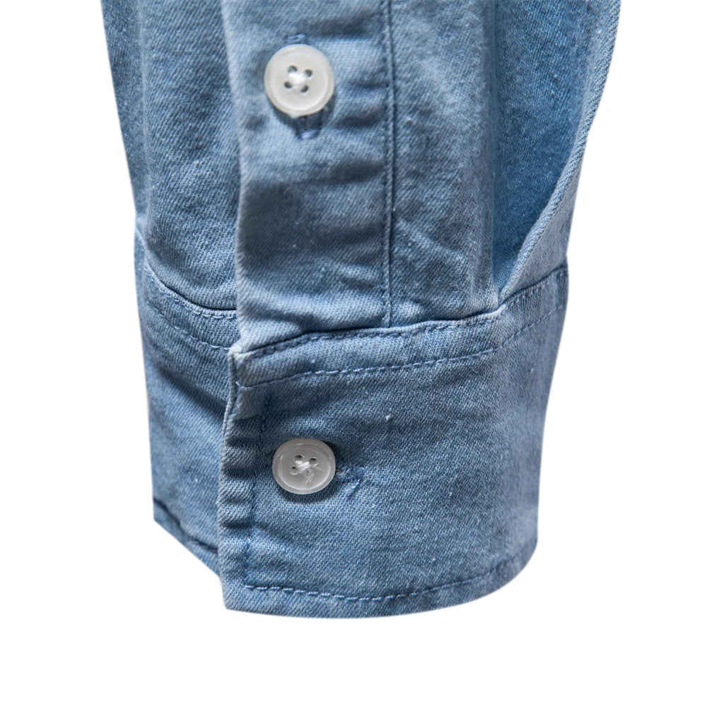 Denim Shirts Double Pockets