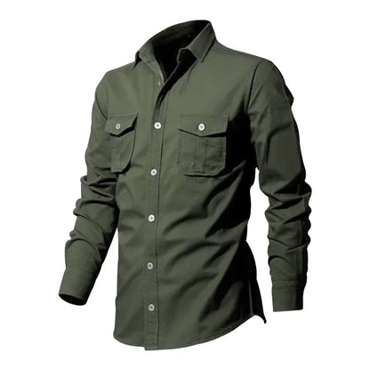 Army Green Tactical Cargo Shirts