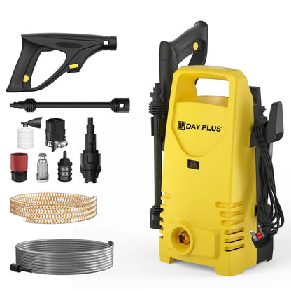 Home and Garden High Pressure Washer 55 Bar Portable Electric Jet Washer for Patio Car Driveway Garden, 3-IN-1 Power Jet Nozzle
