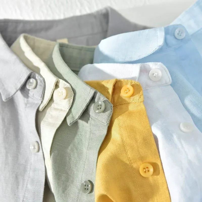 Thin Ice Silk Linen Shirts