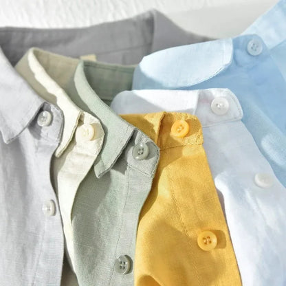 Thin Ice Silk Linen Shirts