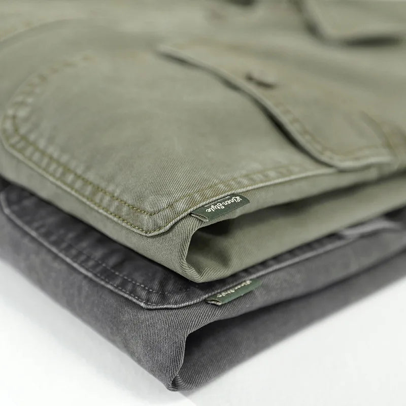 Multi Pocket Patchwork Vintage Cargo Shirts