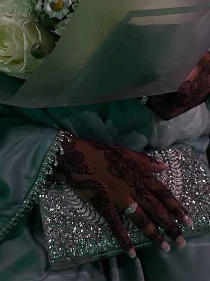 Muslim Elegant Abaya Cuff Beading