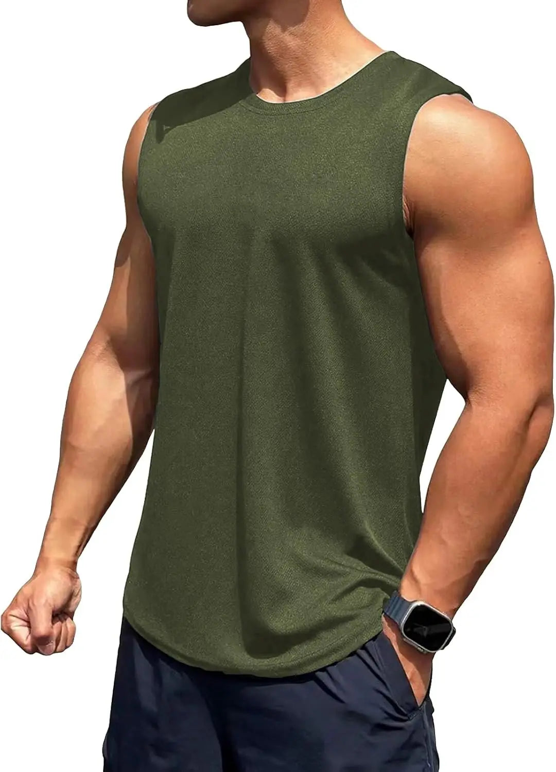 TURLAT Men's Workout Tank Tops Quick Dry Sleeveless Shirts for Men