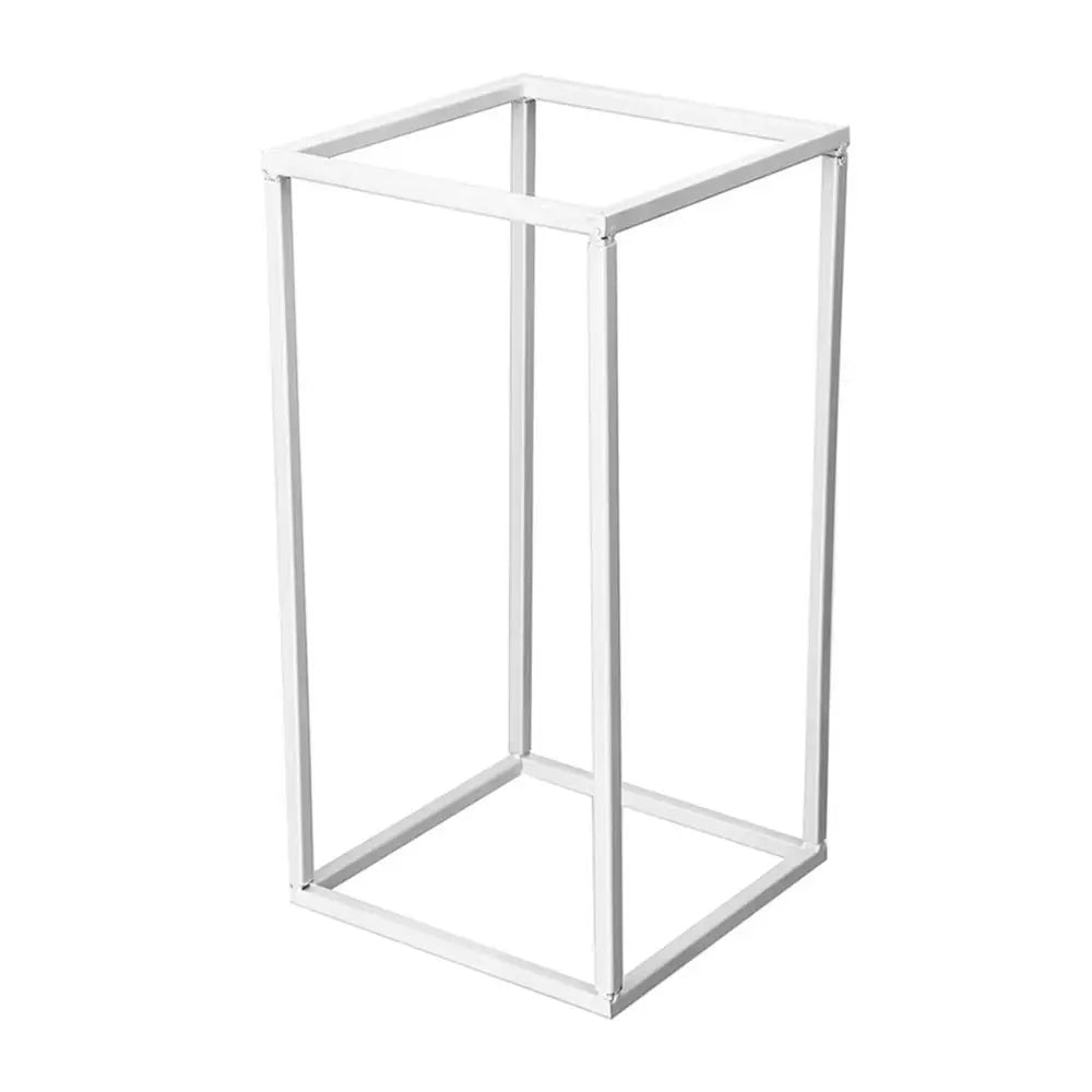 White/Gold Column Flower Stand for Wedding Decoration