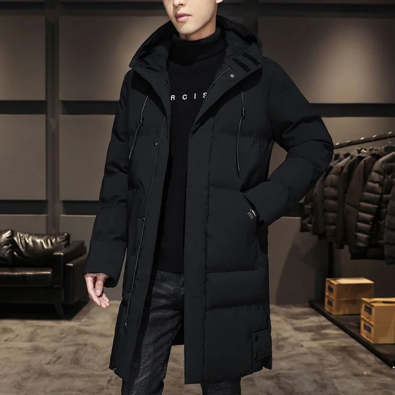 High Quality Male Black Warm Coats / Jackets