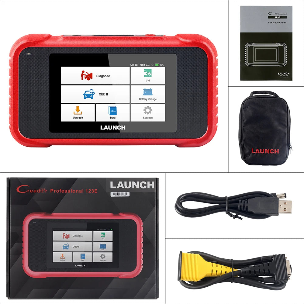 LAUNCH X431 CRP123E V2.0 /CRR123I V2.0 Car OBD2 Diagnostic Tools Auto OBD Scanner ABS SRS Engine AT+ 7 Reset Service Free Update