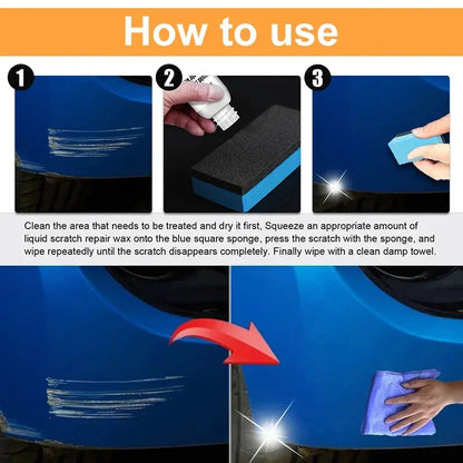 Car Scratch Remover Polishing Paste With Sponge Car Body Paint Care Remove Scratch Repair Broken Paint Smooth