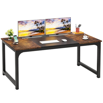 Modern Computer Desk Large Office Desk Computer Table Study Writing Desk Workstation for Home Office