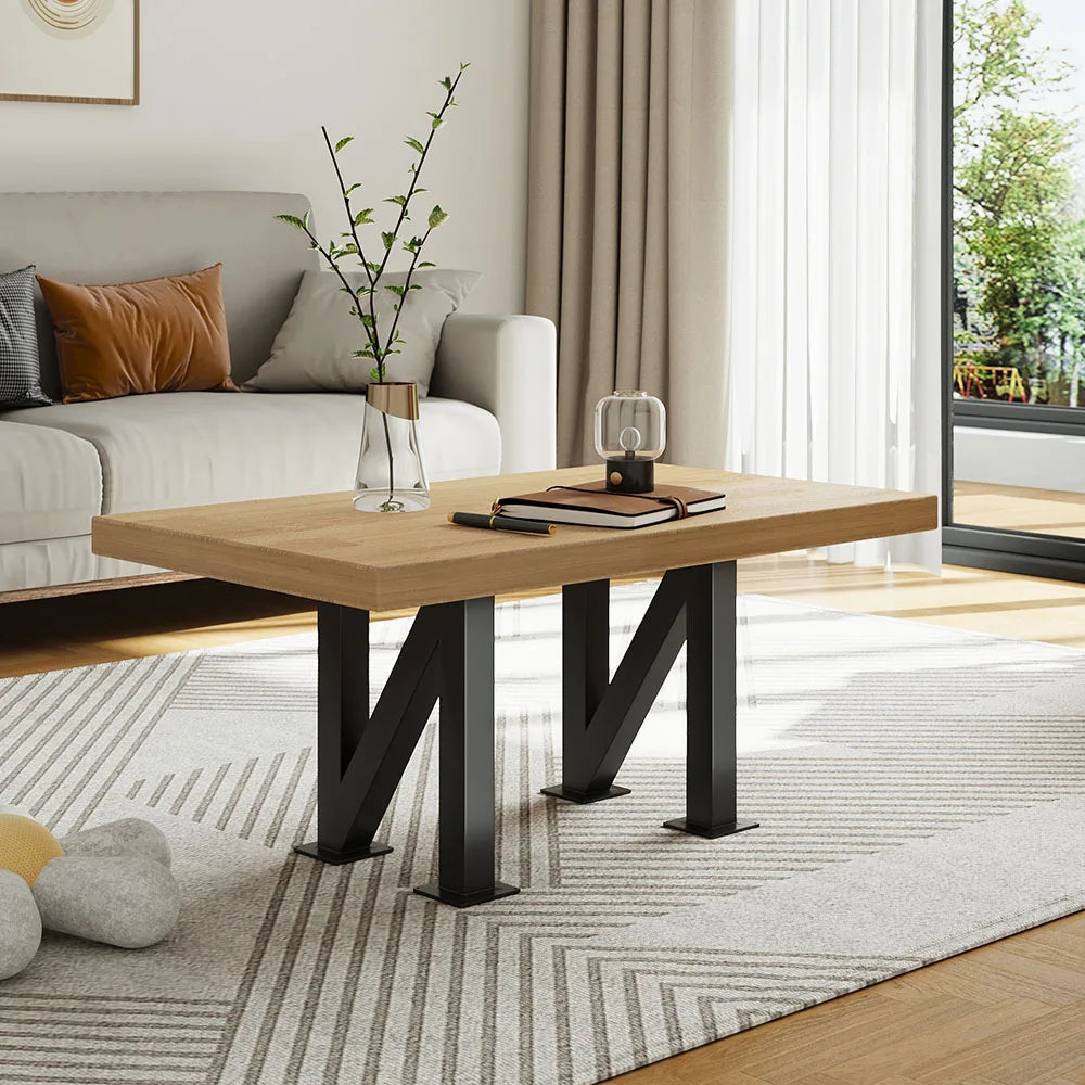 Livingandhome Height Metal Table Legs Furniture Accessories Anti-slip Black Iron Table Leg Round Metal Table Legs