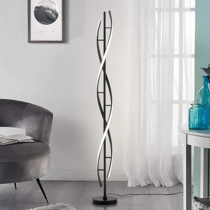 Black 60W Modern LED Floor Lamp for Living Room