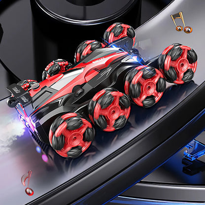 8 Round 2.4G RC Stunts Spray Drift Car Toy for Kids Holiday Present