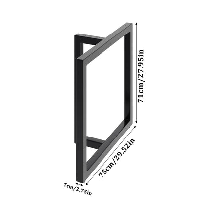 Livingandhome Height Metal Table Legs Furniture Accessories Anti-slip Black Iron Table Leg Round Metal Table Legs