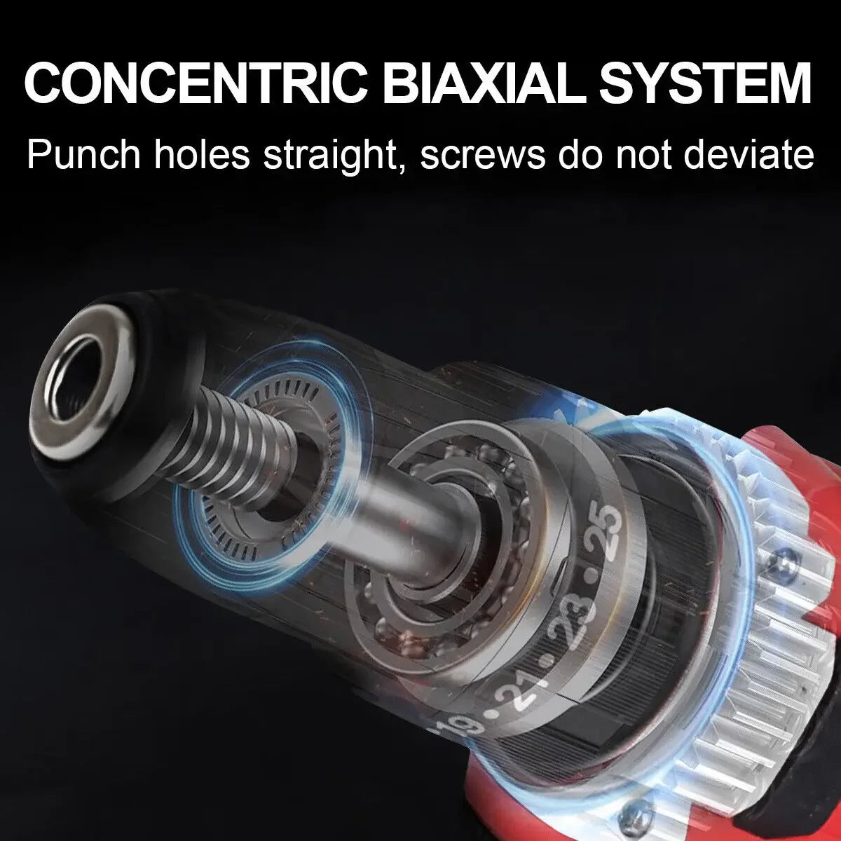 21V Cordless Impact Drill Electric Screwdriver Electric Hammer Drill Mini Wireless Hand Drill  Home DIY Electric Power Tools