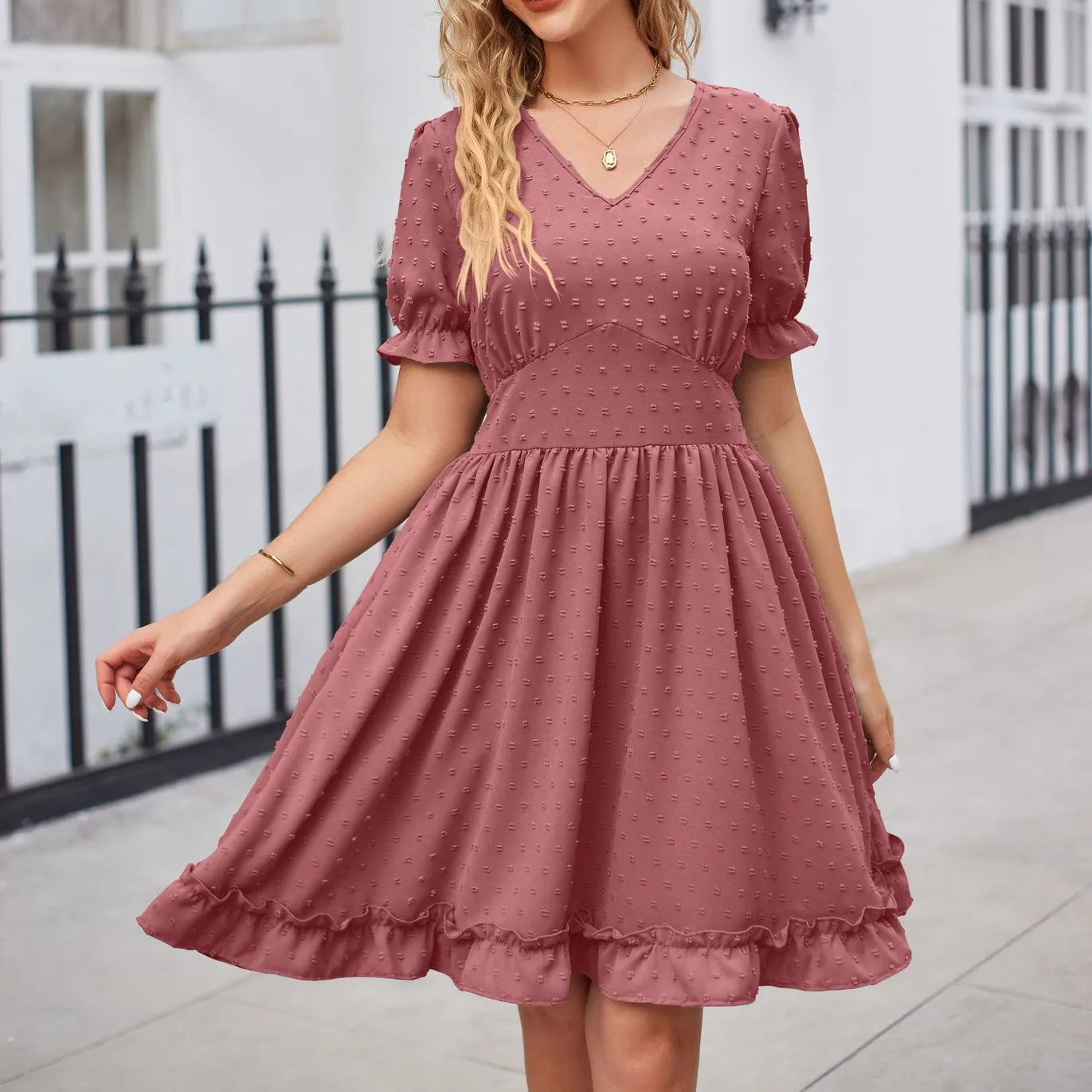 Elegant Bodycon Sexy Cotton Women'S Dress