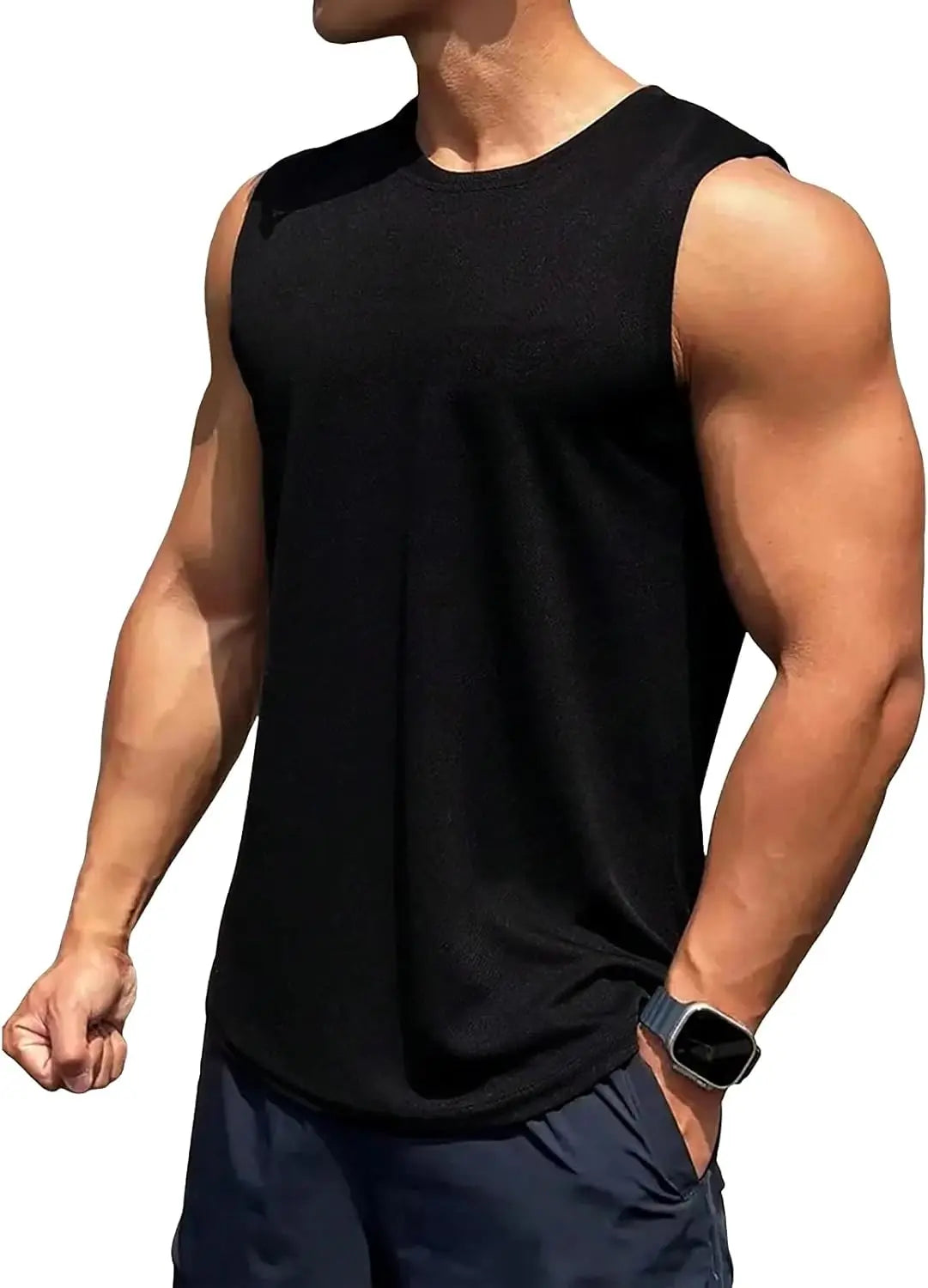 TURLAT Men's Workout Tank Tops Quick Dry Sleeveless Shirts for Men