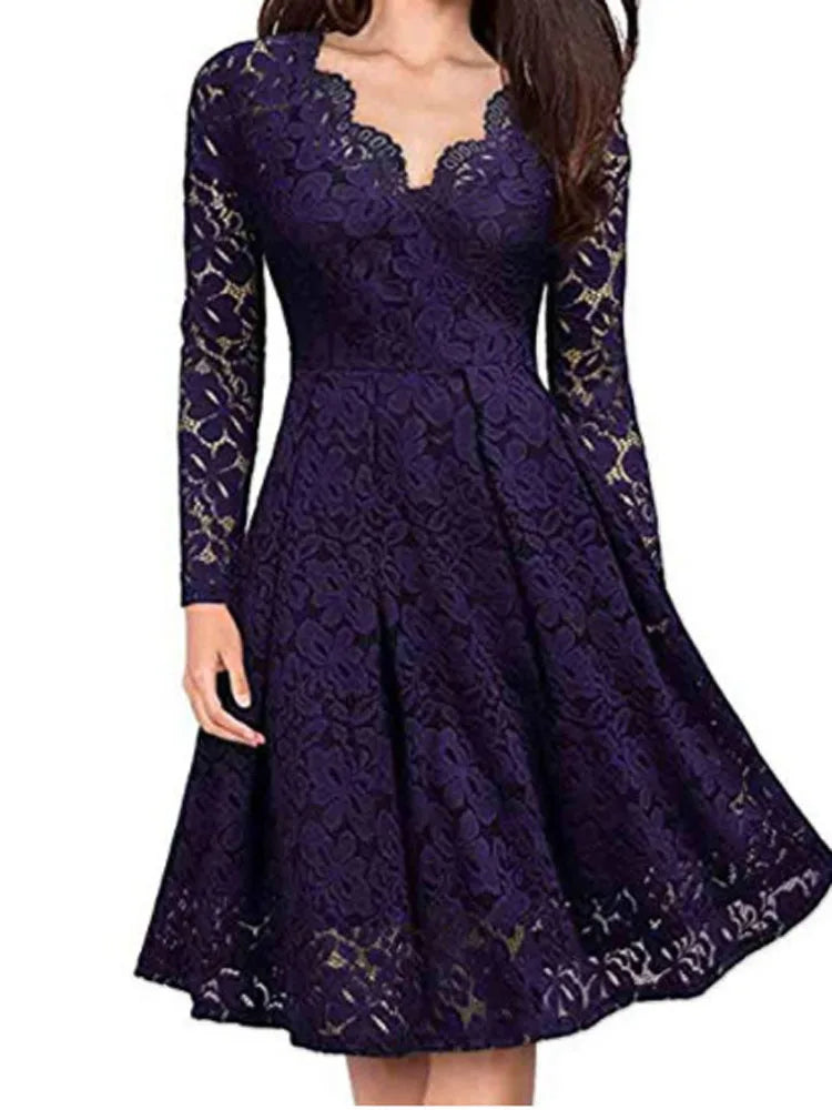 Women Lace A-Line Dress