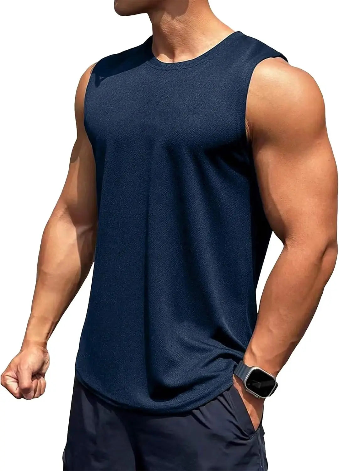 TURLAT Men's Workout Tank Tops Quick Dry Sleeveless Shirts for Men