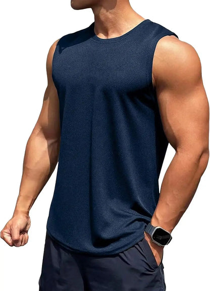 TURLAT Men's Workout Tank Tops Quick Dry Sleeveless Shirts for Men