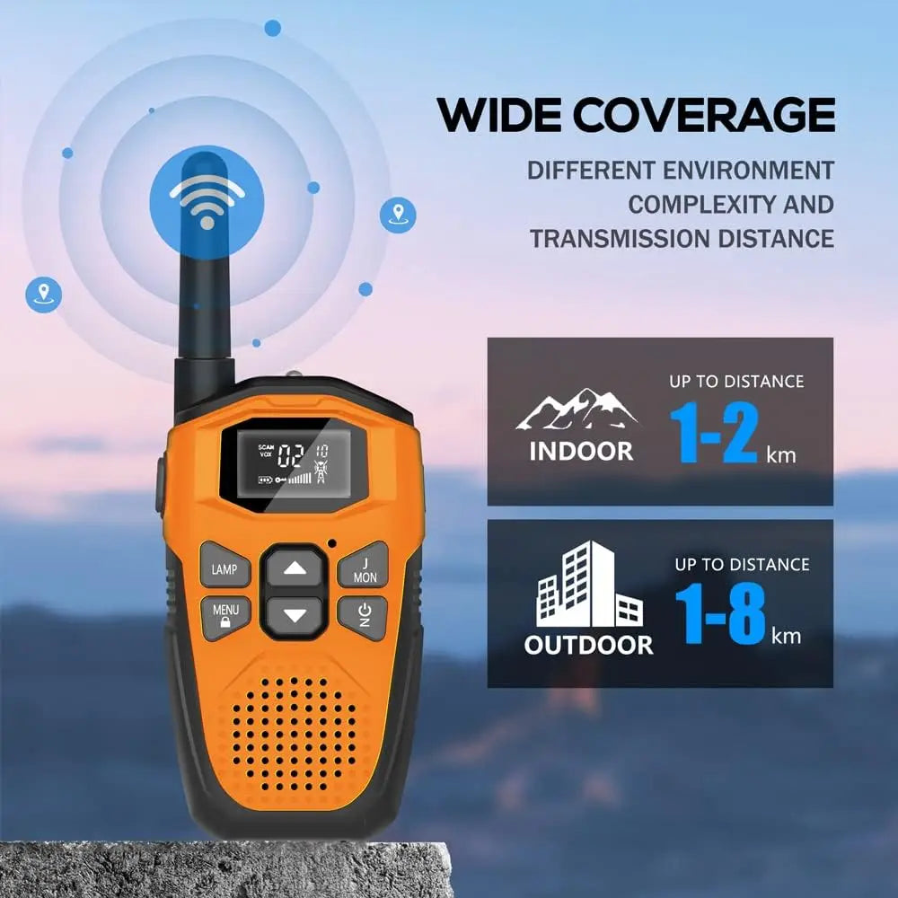 Walkie Talkies for Adults/Kids 3Pack,Built-In Li-Ion Battery,16 Channels Radio