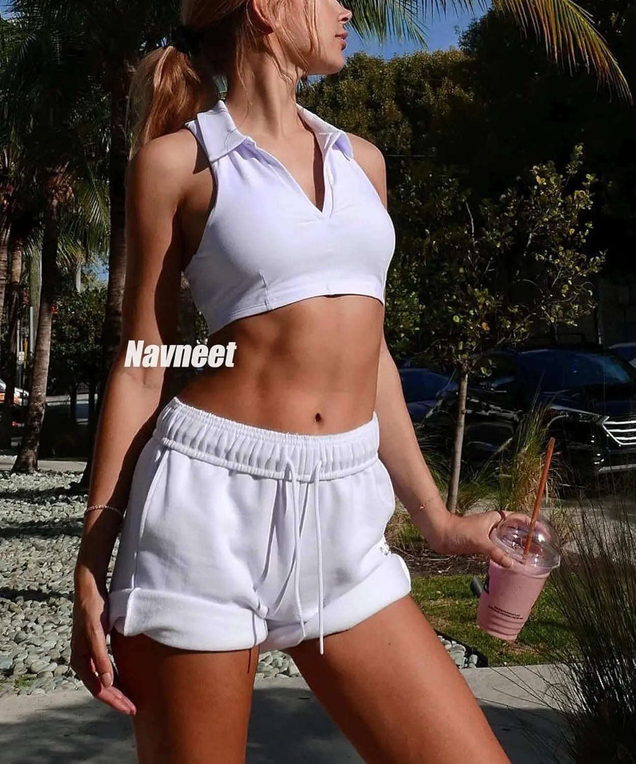 Navneet Women Built in Bra Tank Tops
