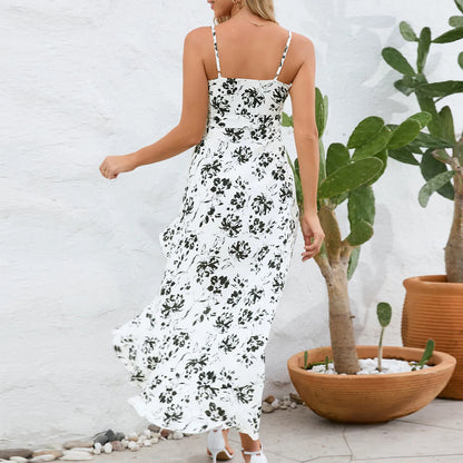 Sweet Floral Printed Dress For Women