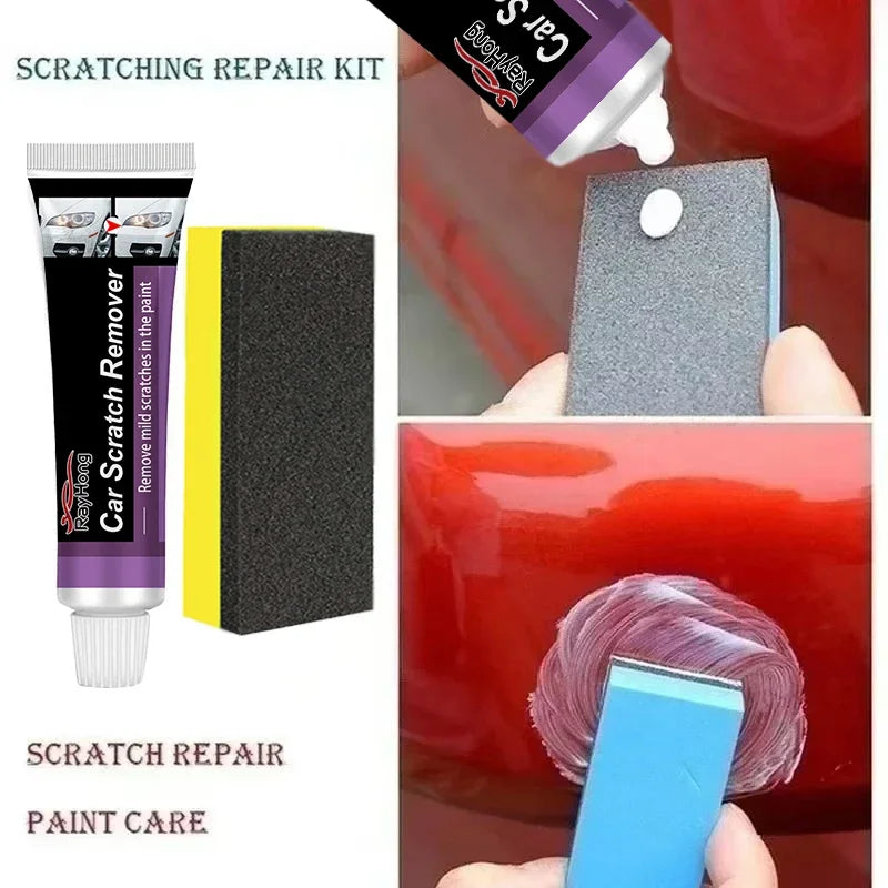 Car Scratch Remover Polishing Paste With Sponge Car Body Paint Care Remove Scratch Repair Broken Paint Smooth