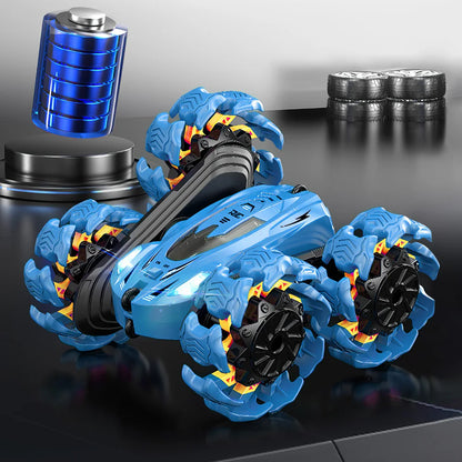 2.4G RC Stunt Car Toy with Explosive Wheels for Kids Holiday Present