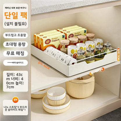 Stainless Steel Pull out Kitchen Countertop Storage Rack Multi Functional Microwave Oven Rice Cooker Oven Organizer Shelf