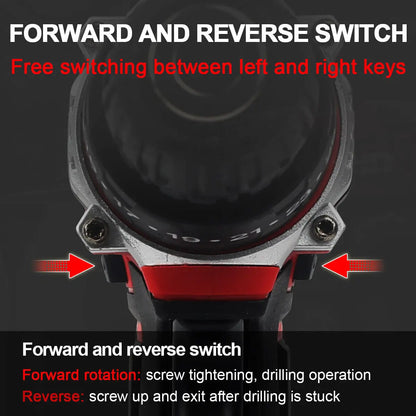 21V Cordless Impact Drill Electric Screwdriver Electric Hammer Drill Mini Wireless Hand Drill  Home DIY Electric Power Tools