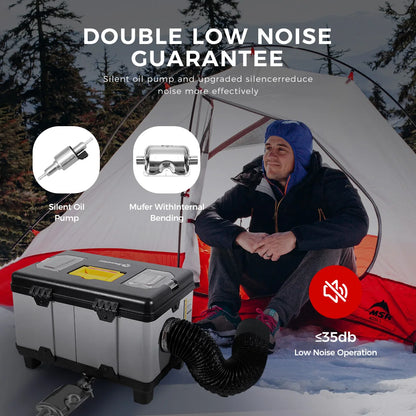 8KW 12V/24V/110-240V toolbox TB10 diesel air heater LCD & bluetooth with Altitude Mode parking heater for cars RV camper tent