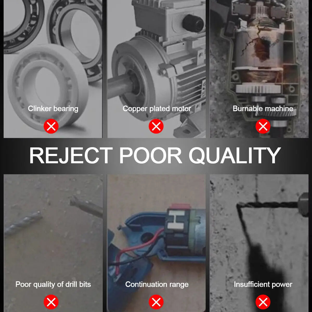 21V Cordless Impact Drill Electric Screwdriver Electric Hammer Drill Mini Wireless Hand Drill  Home DIY Electric Power Tools