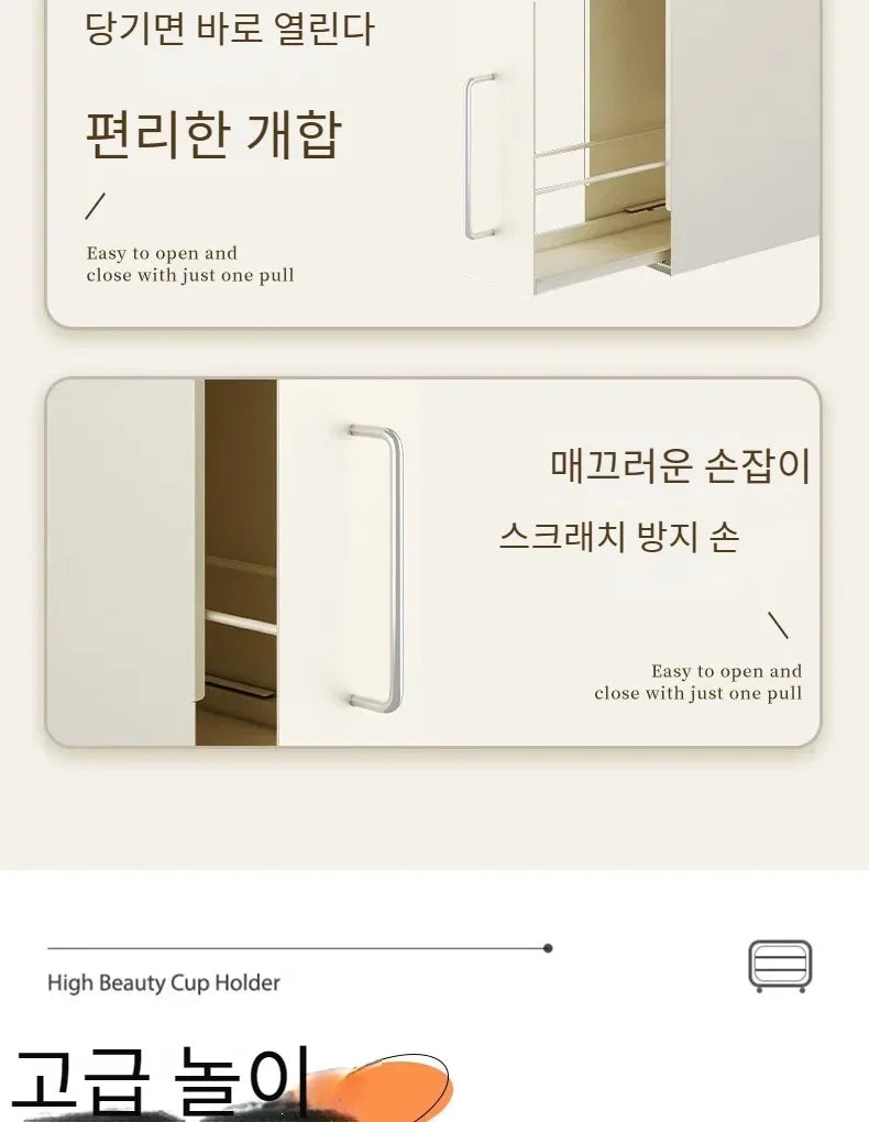 Recommend Cream Wind Dust Mug Storage Shelves Pull Metal Dust Cup Holder Home Kitchen Desktop Coffee Capsule Storage Drawer