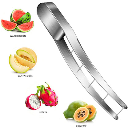 Safe Watermelon Fruit Knives 304 Stainless Steel Fruit Cutter Cut Watermelon Into Cubes Knife Kitchen Gadgets Useful Tool