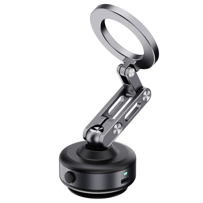 Foldable Magnetic Electric Vacuum Car Phone Holder 360° Rotating Vacuum Adsorption Car Mount Mobile Phone Holder Aluminum Alloy