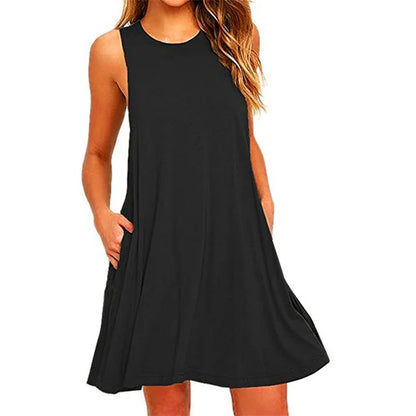 Women's Summer Casual Swing T-Shirt Dresses