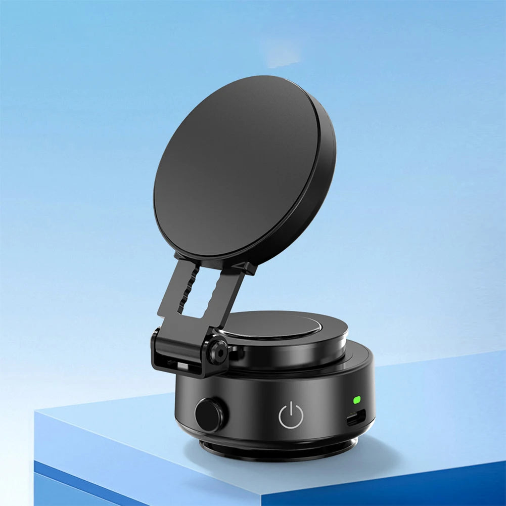 For Magsafe Magnetic Vacuum Car Phone Holder 360° Rotating Folding Intelligent Car Mount Mobile Phone Holder for Magsafe iPhone