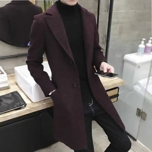 Korean Style Slimming Long Coat