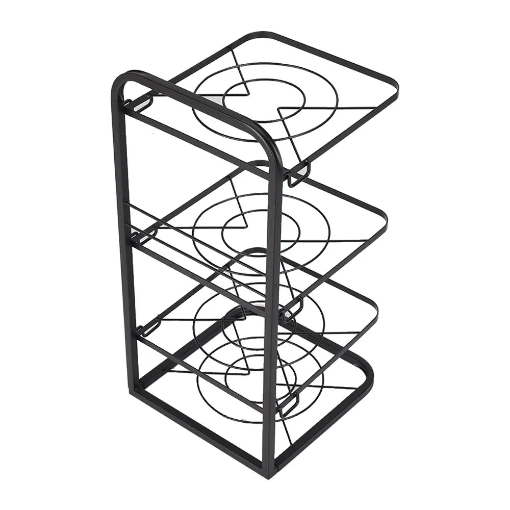 Kitchen 4 Tier Pan Organizer Rack Cookware Holder Stand