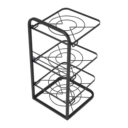 Kitchen 4 Tier Pan Organizer Rack Cookware Holder Stand