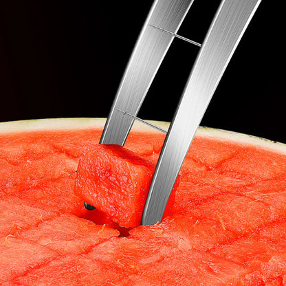 Safe Watermelon Fruit Knives 304 Stainless Steel Fruit Cutter Cut Watermelon Into Cubes Knife Kitchen Gadgets Useful Tool
