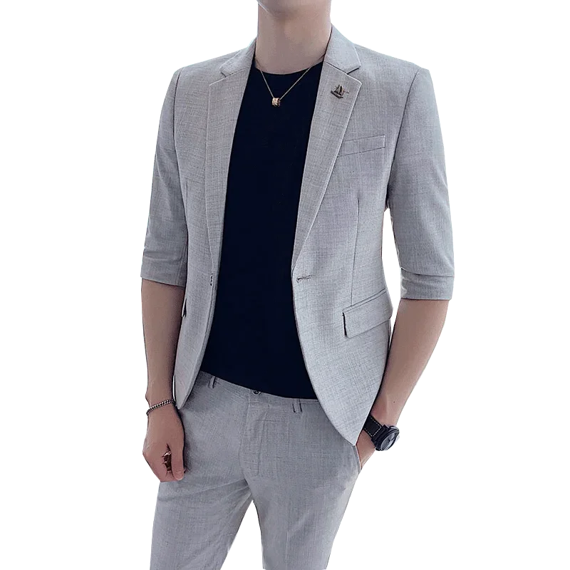 Summer New Men's  Dress Suit