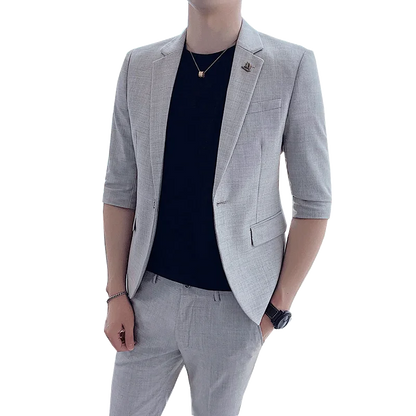 Summer New Men's  Dress Suit