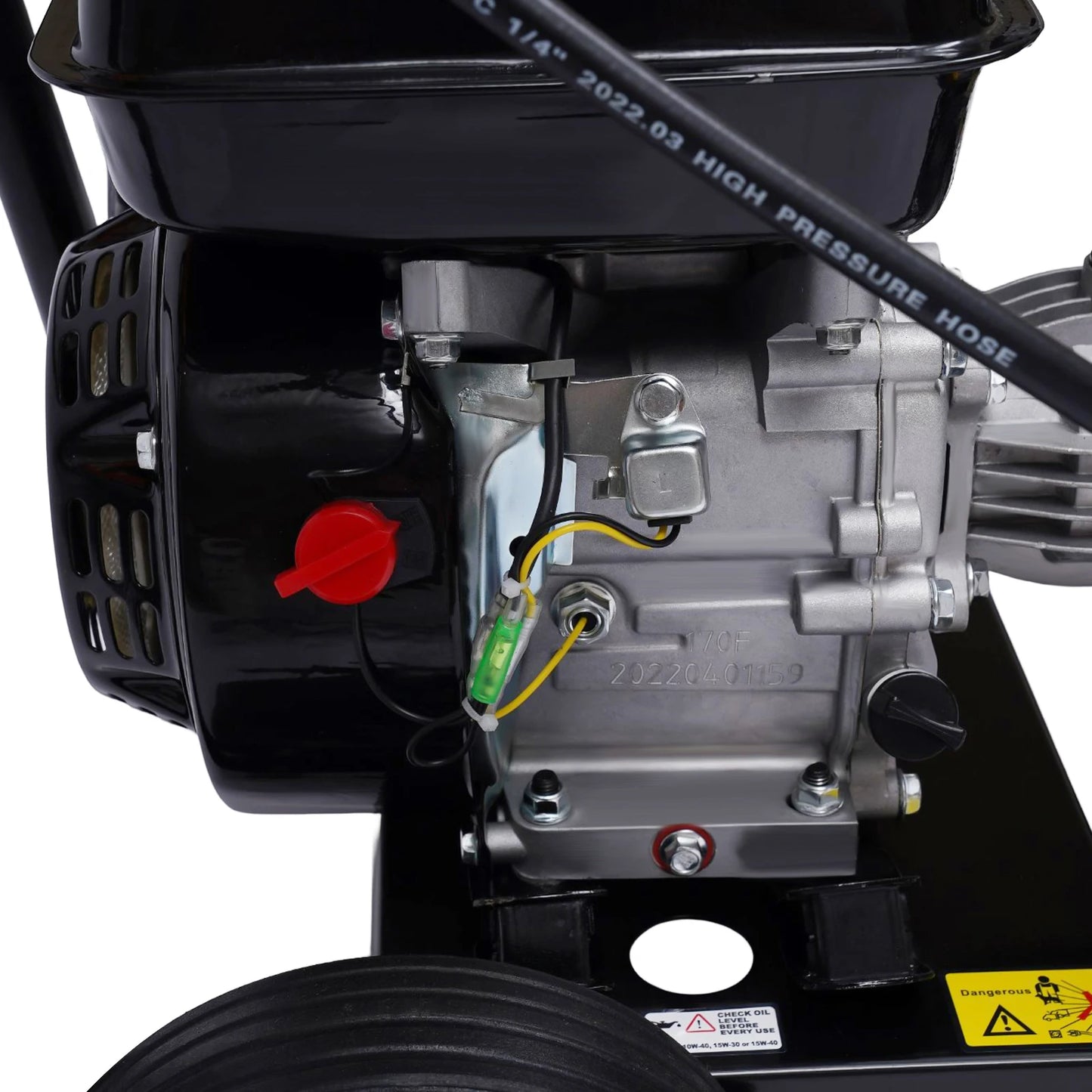 7.5Hp High Pressure Gasoline Washing Machine Petrol Pressure Washer with Gun Hose Nozzles Ohv 420CC 2465 Psi /170 Bar