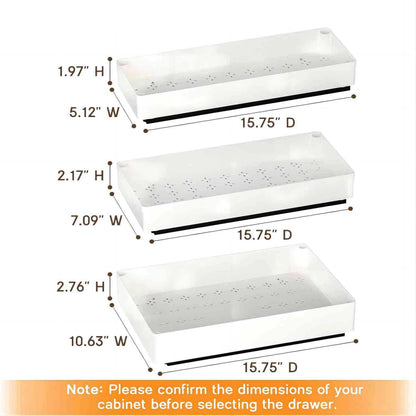 Kitchen Drawer Storage Rack Pull Out Cabinet Organizer with Slide Rails Spice Seasoning Bottle Storage Rack For Kitchen Pantry