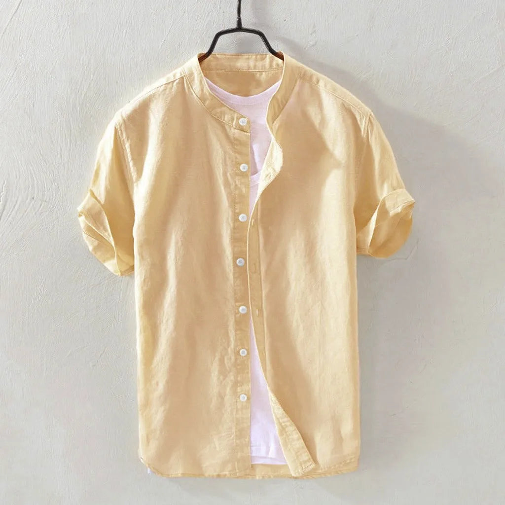 Casual Blouse Cotton Linen Shirts